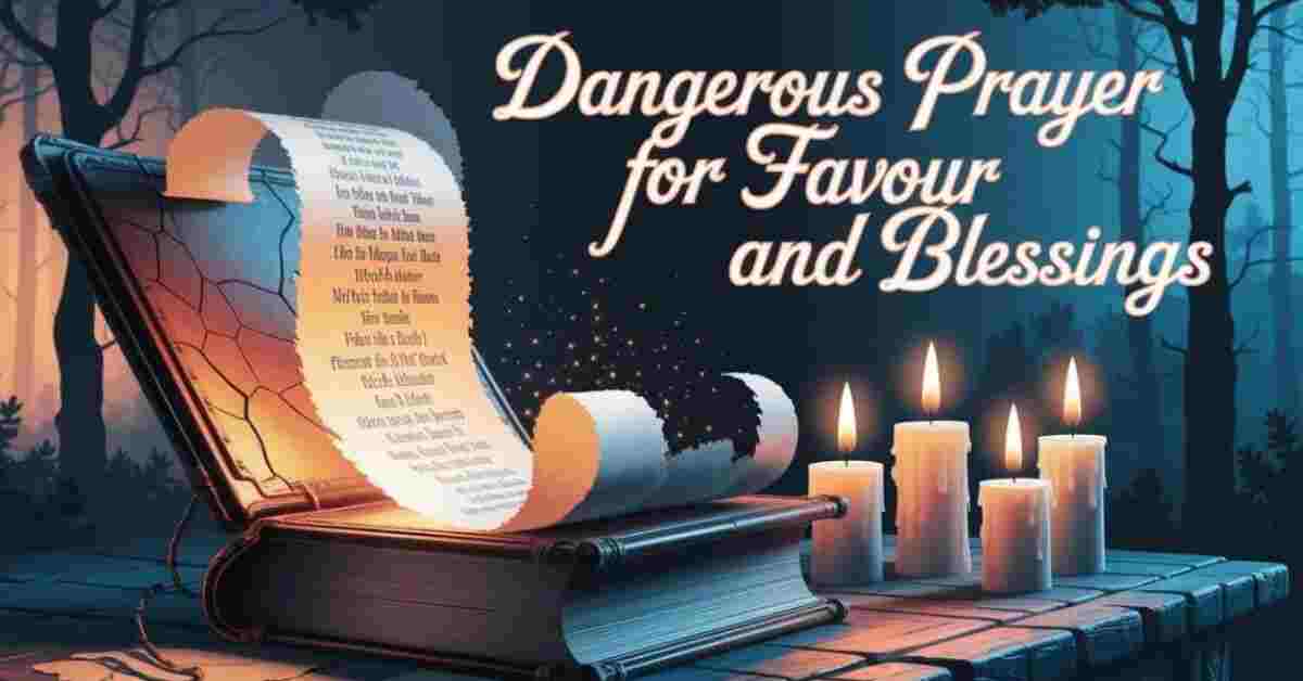 Dangerous Prayer for Favour and Blessings