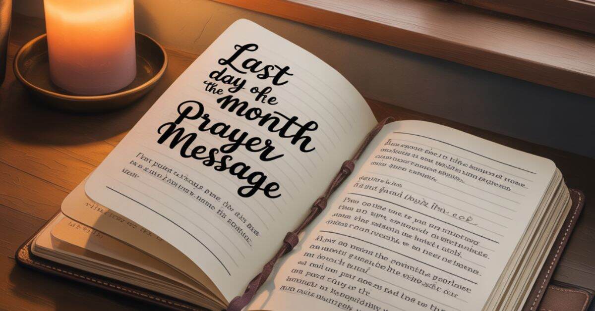 Last Day of the Month Prayer Message: Speak Blessings, Reset Your Spirit