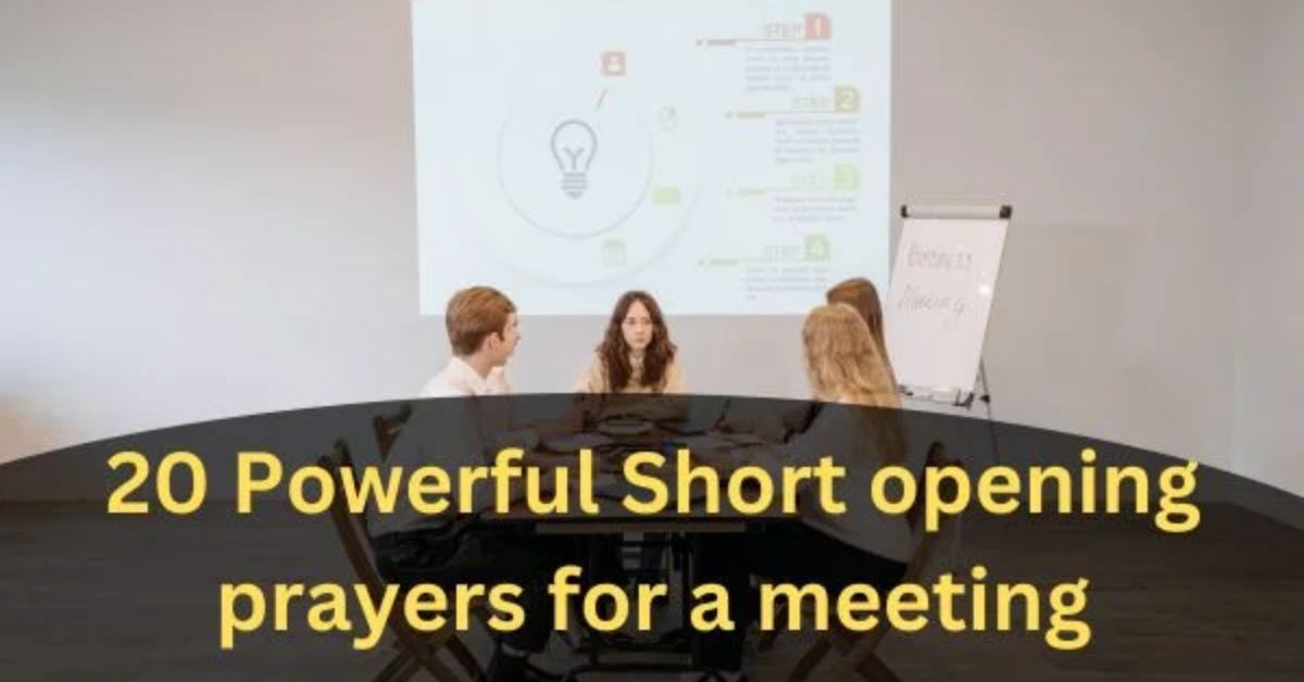 Opening Prayer for a Meeting: Start with Purpose and Clarity