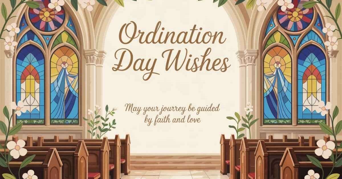 Happy Ordination Day Congratulations Messages and Wishes