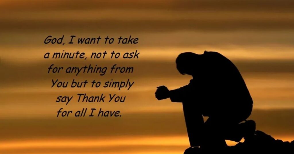 Thank You, God, For Everything Prayer